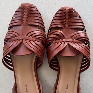 NWOT Anthropologie Leyla Woven Leather Flats EUR 40 US 9.5